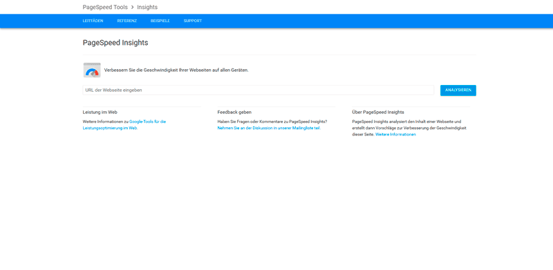 Google PageSpeed Insights Tool
