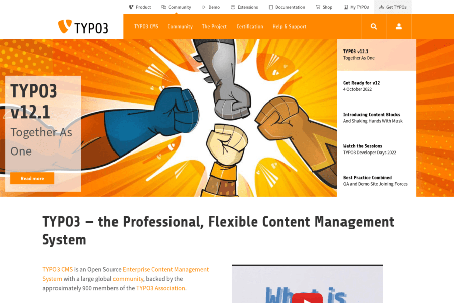 TYPO3 CMS TYPO3 CMS